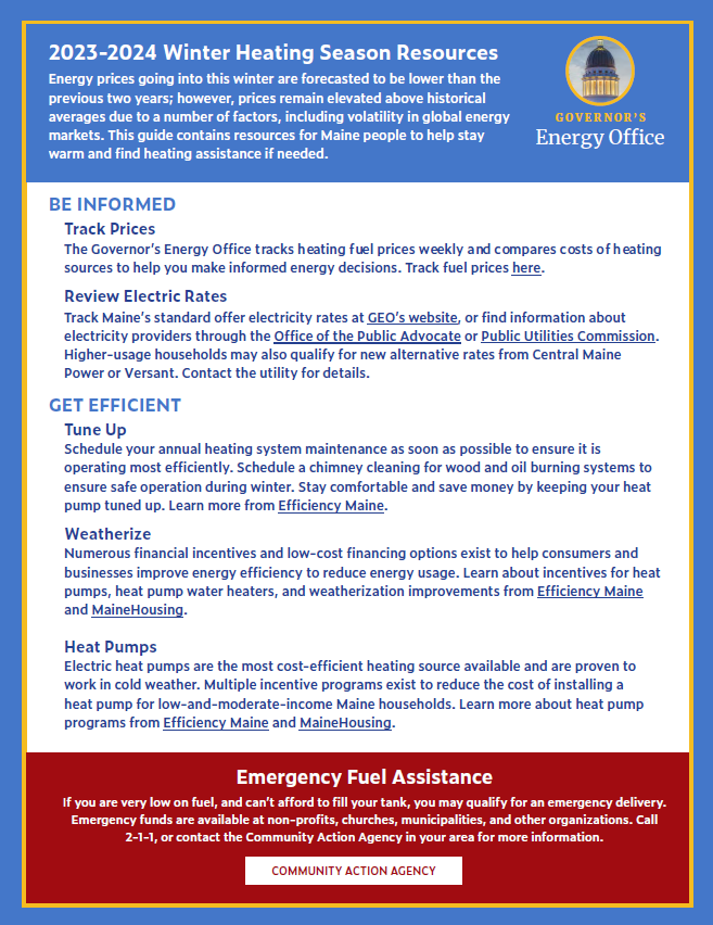 Heating Fuel Prices Governor's Energy Office